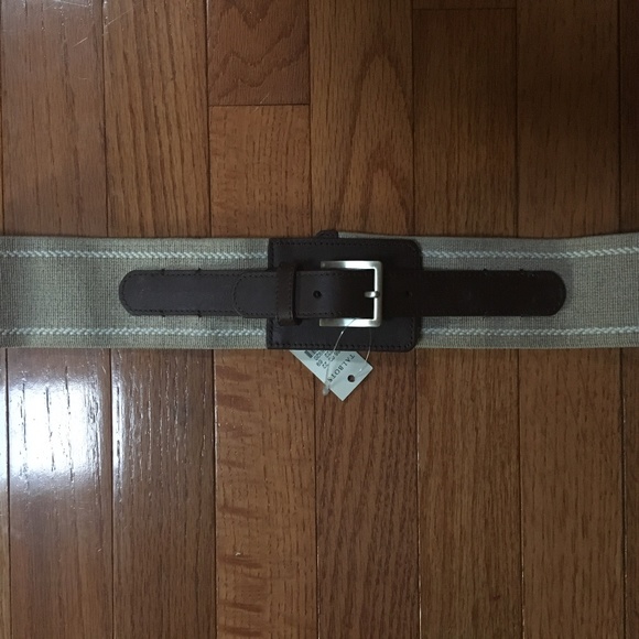 Leather and cloth belt Medium (Talbots) - Picture 1 of 1